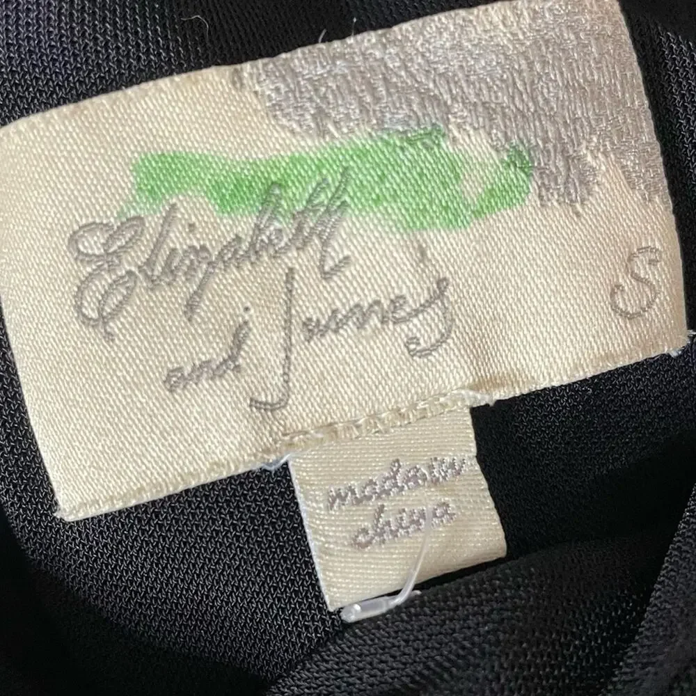 Elizabeth and James Solid Black Sleeveless Mini Dress Women’s Sz S - Picture 4 of 6